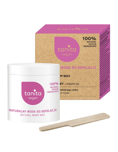TANITA Natural Face & Body Depilation Warm Wax Argan Oil 100% Natural Vegan 250ml