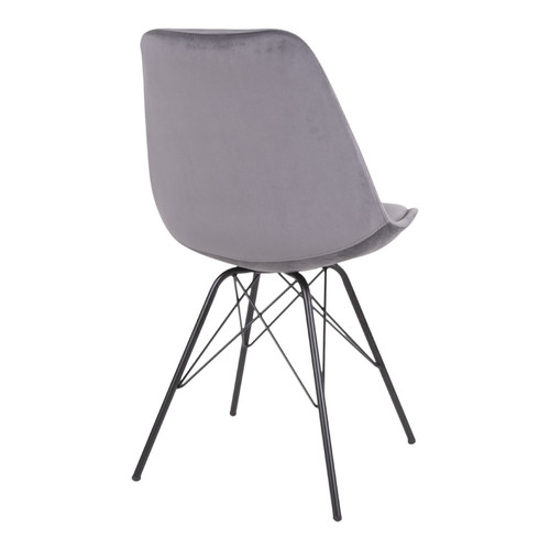 Chair Oslo Velvet, grey