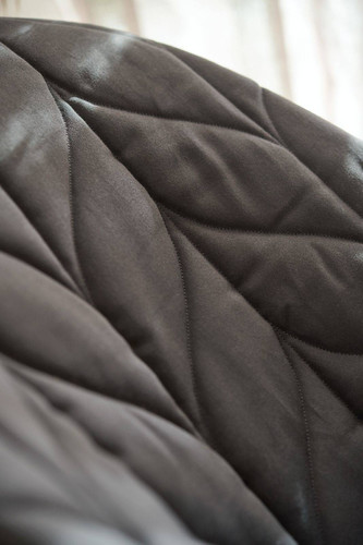 BABYBJÖRN Bliss Woven Baby Rocker, Petal quilt Anthracite, grey frame
