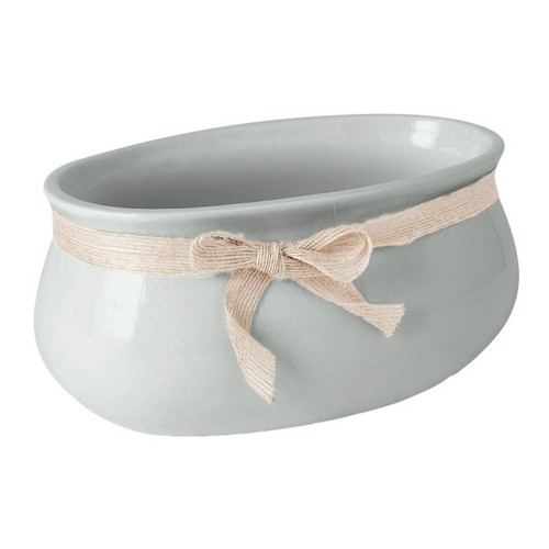 Ceramic Plant Pot 23 cm, grey