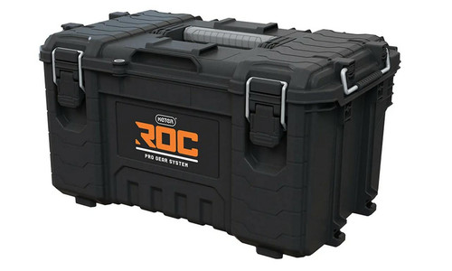 Keter Roc Pro Gear 2.0 Plastic Tool Box, black