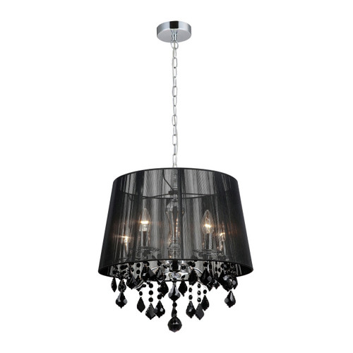 Pendant Lamp Cornelia 5 x 40W E14, black