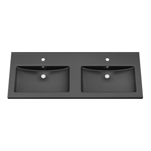 GoodHome Wash-basin Nira 120 cm, black
