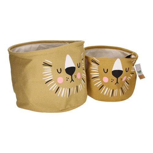 Storage Basket Set 2pcs, Lion