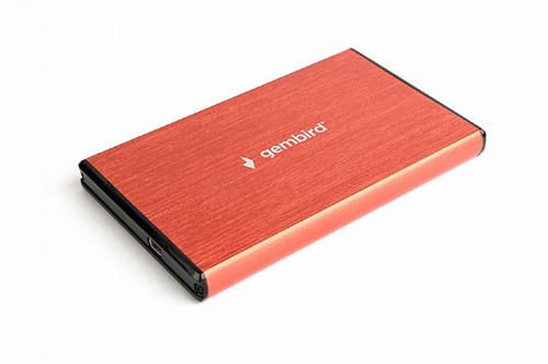 Gembird Enclosure for HDD/SSD 2.5" USB 3.0, red
