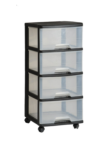 Keter Plastic Shelving Unit with Drawers 4x 20l