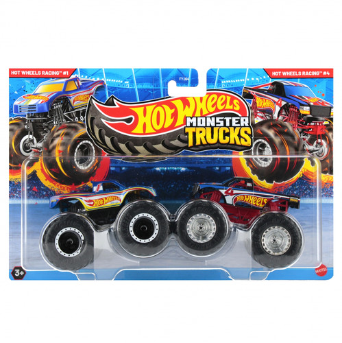 Hot Wheels Monster Trucks Vehicle 2-pack 1:64 FYJ64, 1pc, assorted colours, 3+