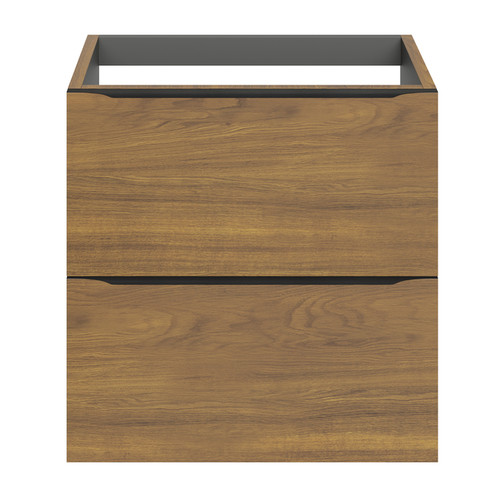 Goodhome Wall-mounted Basin Cabinet Imandra 60 cm, walnut