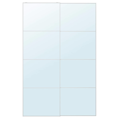 AULI Pair of sliding doors, mirror glass, 150x236 cm