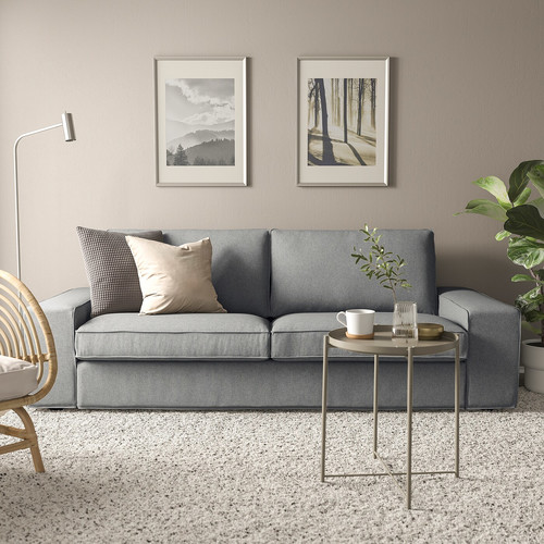 KIVIK 3-seat sofa, Tibbleby beige/grey
