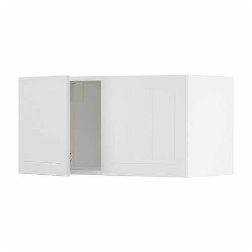 METOD Wall cabinet with 2 doors, white/Stensund white, 80x40 cm