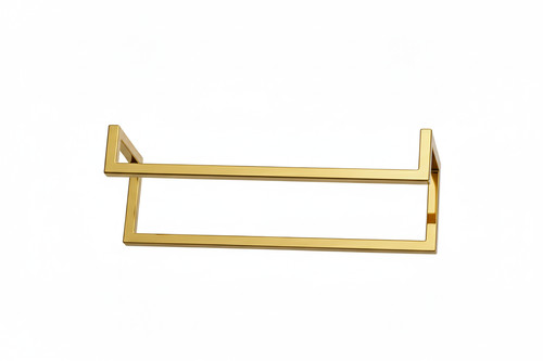 Double Wall-Mounted Towel Rail, gold
