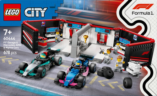 LEGO City F1 Garage & Mercedes-AMG & Alpine Cars 7+