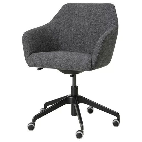 LÅNGFJÄLL/TOSSBERG Conference chair, Gunnared dark grey/black
