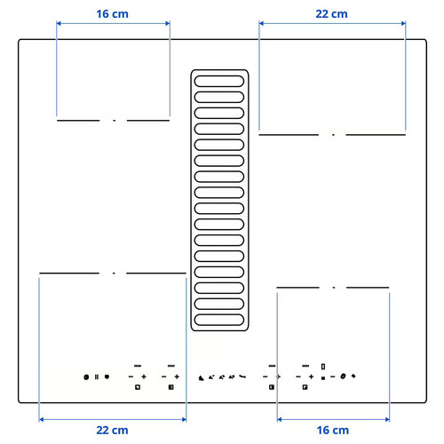 TÄCKNAN Ind hob/int extractor w recirc kit, IKEA 300/black