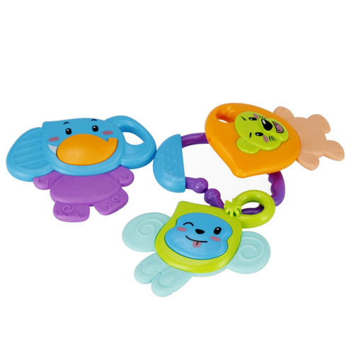 Bam Bam Rattle Saari 4in1, assorted colours, 4m+