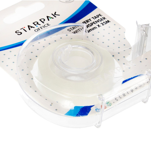 Starpak Stationery Tape with Dispenser 18mm x 25m