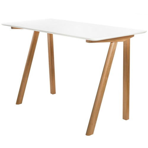 Desk Simplet Tunn, oak/white