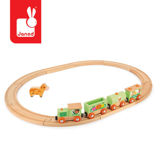 Janod Story Farm Train with Tracks 3+