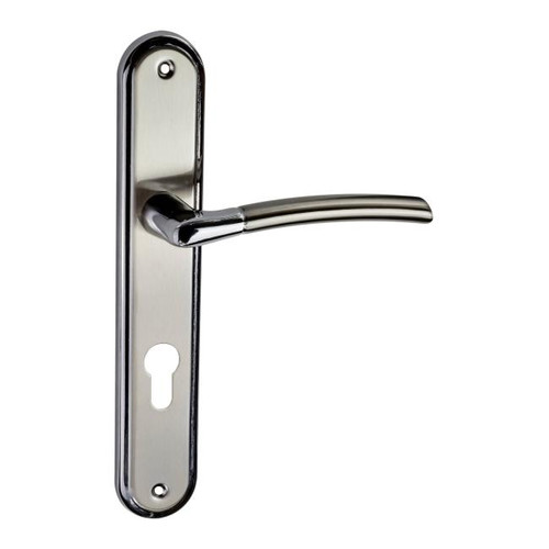 Schaffner Door Handle Kora 90 m, satin nickel/chrome