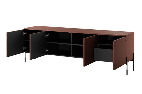 TV Cabinet with Drawer Sonatia 200, burgundy