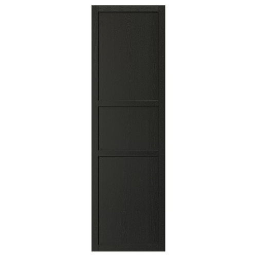 LERHYTTAN Door, black stained, 60x200 cm