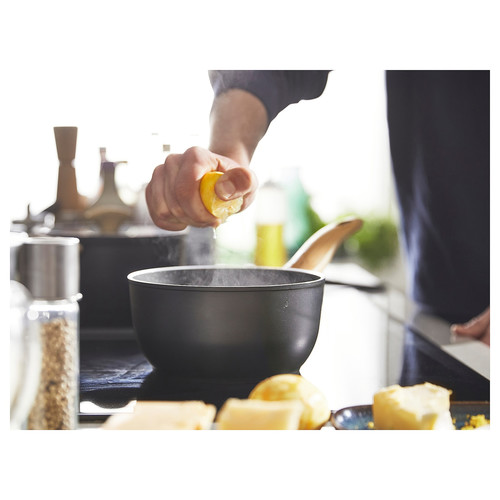 HUSKNUT Saucepan, non-stick coating, black, 1.8 l