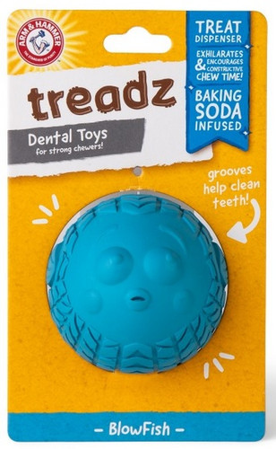 Arm&Hammer Super Treadz BlowFish Treat Dispenser Dog Toy