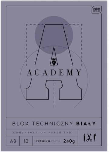 Academy Construction Paper Pad A3 10 Sheets 10pcs