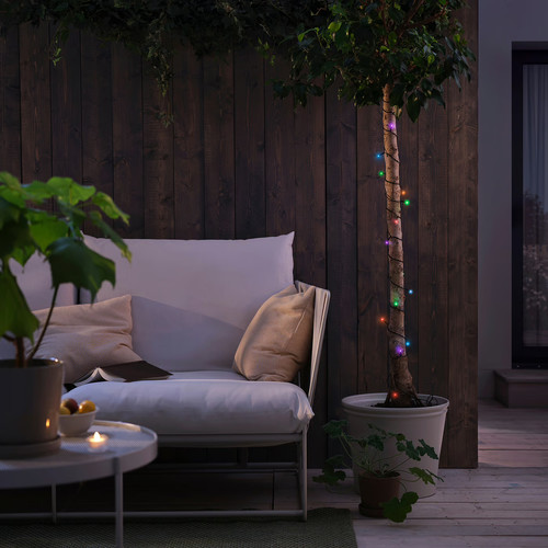 GETKÅL LED lighting chain, adjustable colour battery-operated/outdoor, 4.5 m
