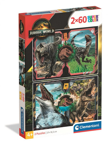 Clementoni Children's Puzzle Jurassic World 2x60 4+