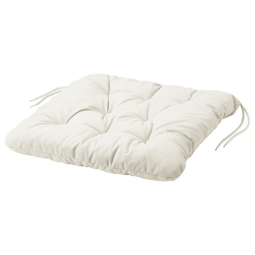 KUDDARNA Chair cushion, outdoor, light grey-beige, 44x44 cm