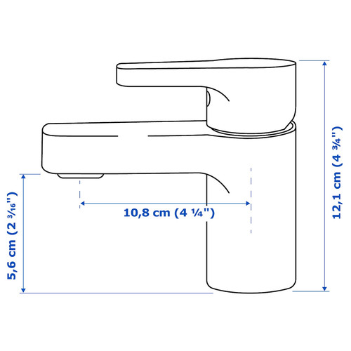 ENSEN Wash-basin mixer tap, chrome-plated