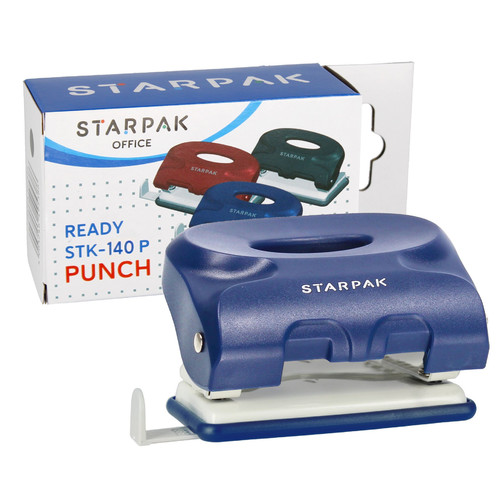 2-Hole Punch 5.5mm, plastic, 1pc, dark blue