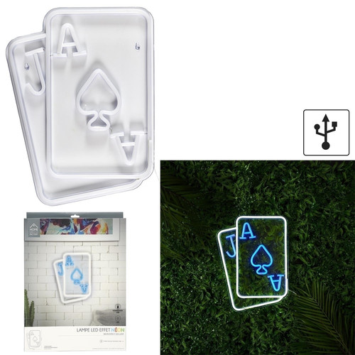 Neon LED Lamp Playing Cards