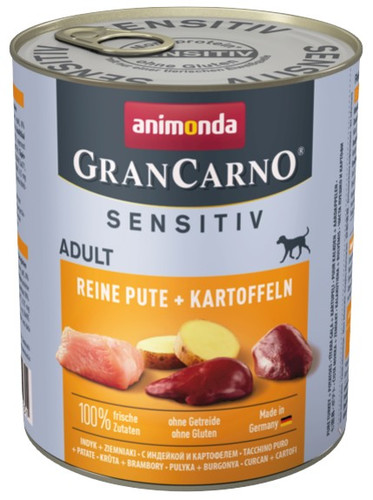 Animonda GranCarno Sensitiv Pure Turkey & Potatoes 800g