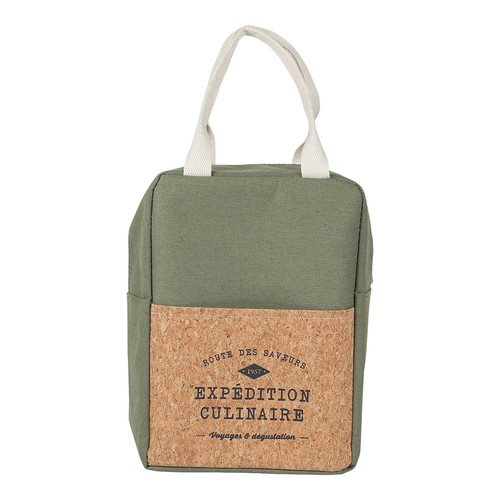 Lunch Bag Refreshing Cork 5l, green