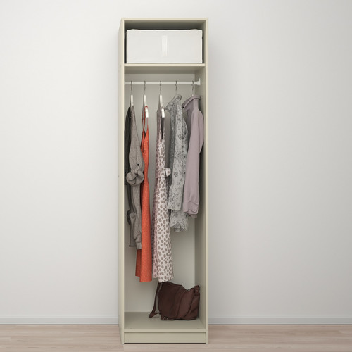 GURSKEN Wardrobe, light beige, 49x55x186 cm
