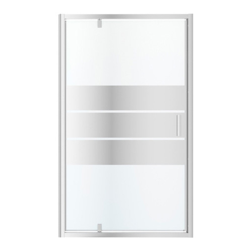 GoodHome Pivot Shower Door Beloya 120 cm, chrome/mirror glass