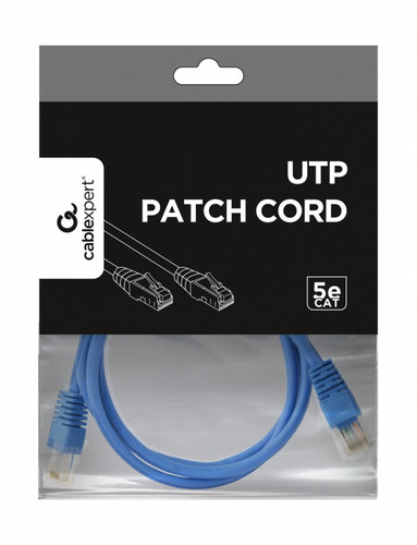 Gembird CAT 5e UTP Patch Cord, blue, 1.5m