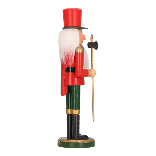 Nutcracker Christmas Decoration 28cm, red, hat