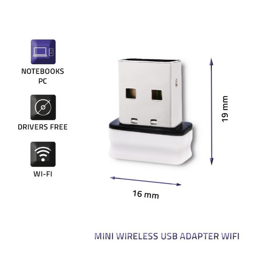 Qoltec WiFi USB Mini Adapter 150Mbps