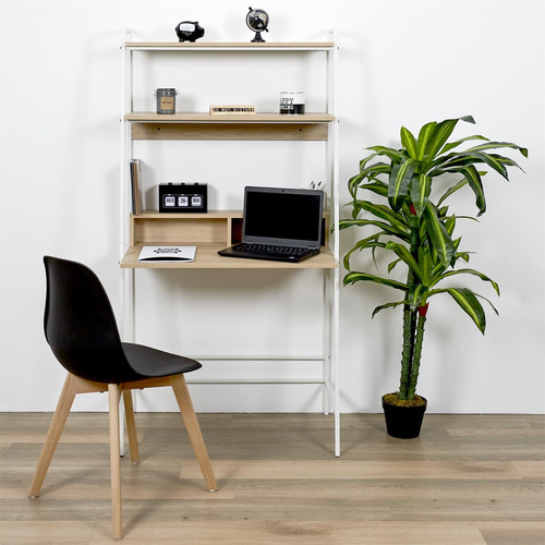 Desk with Shelves Zack, white