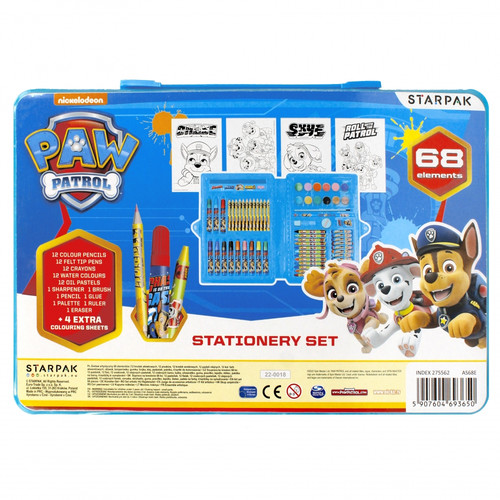 Kids Art Creative Set Case Paw Patrol 68pcs 3+