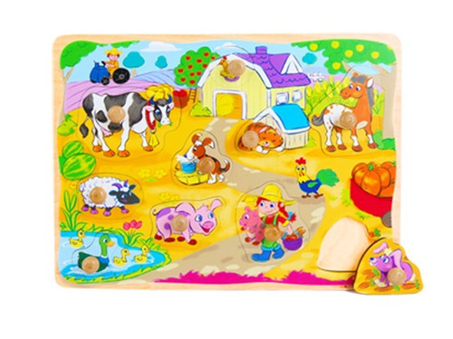 Wooden Puzzle Village 10pcs 12+