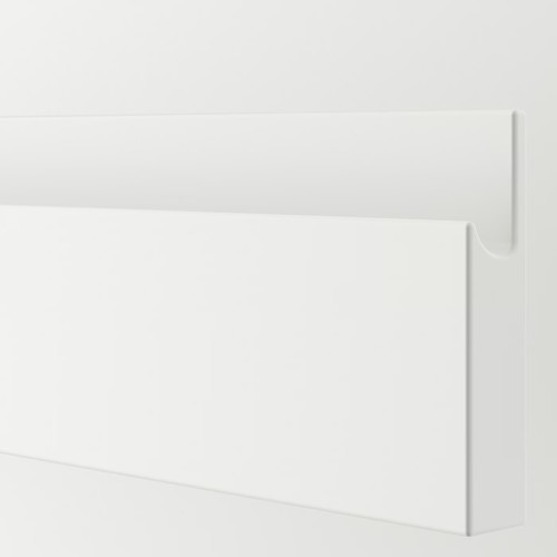 VOXTORP Drawer front, matt white, 2 pack, 60x10 cm