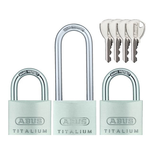 Abus Shackle Padlocks 40 mm HB63TB, 3-pack