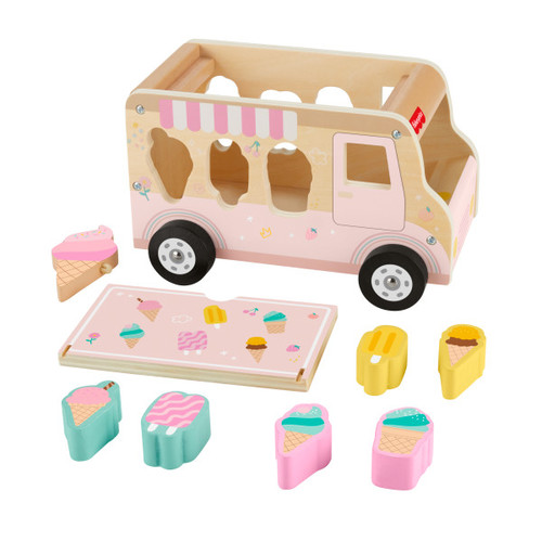 Fisher-Price Wooden Ice Cream Shape Sorter Set HXT86 18m+