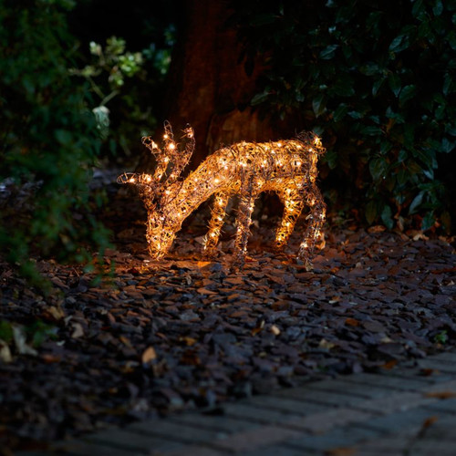 LED Rattan Reindeer Christmas Decoration