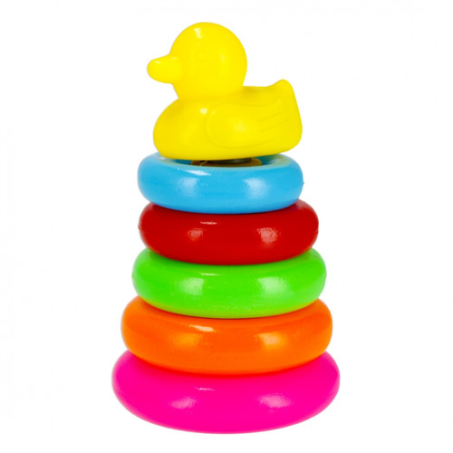 Pyramid Stacking Ring Educational Toy Duck 5m+